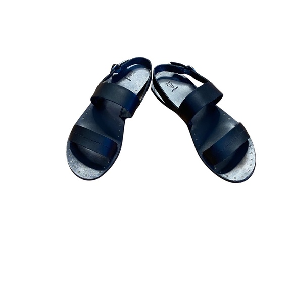 Frye Shoes - FRYE Black Leather Strappy Sandals Size 8